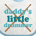 thumbnail image 4 of Inktastic Daddy's Little Drummer Boys or Girls Baby Bib, 4 of 4