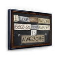 thumbnail image 3 of Designart 'I Love Being Awesome School Quotes' Rustic Framed Canvas Wall Art Print, 3 of 5