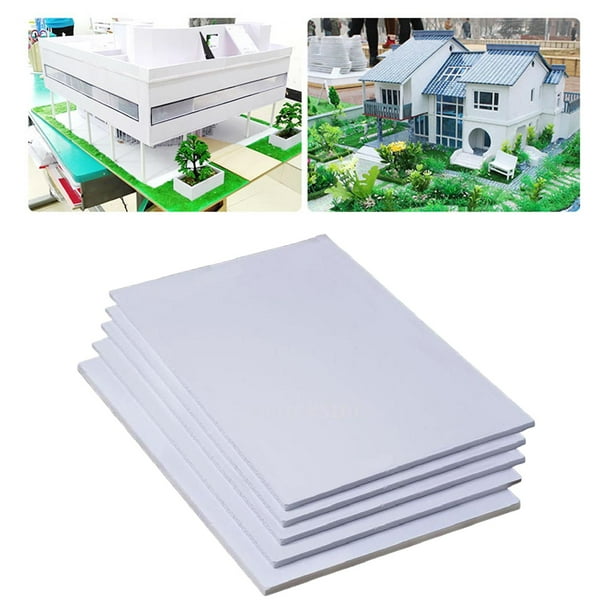 5x Craft Board Espuma DIY Paisaje Paisaje Construcción Modelado, Placa de espuma Bloques rectangulares para paisaje de montañas, Hobby Arts Crafts, 10cmx20cmx0.9cm Yotijar base de diorama