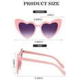 thumbnail image 2 of 15 Pairs Heart Sunglasses Bachelorette Sunglasses Heart Shaped Sunglasses Bachelorette Party Decorations Supplies for Women, 2 of 6