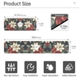 thumbnail image 3 of Yayeee Faucet Mat for Kitchen Sink 14.7" Diatomite Long Splash Guard Pad, White Christmas Leaves, 3 of 7