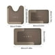thumbnail image 4 of 3 Piece Bathroom Toilet Mat Set Super Absorbent Dry Washable Non Slip Backing For Safe And Easy Cleaning Perfects For Any Home Hotel Shower Room, 4 of 6