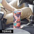 thumbnail image 6 of Pioneer Flower Floral Print Pattern 20oz Skinny Tumbler with Straw & Lid, Double Wall Vacuum Insulated Cup, Leak-Proof, Cup Holder Friendly, Hot 6H Cold 12H, 6 of 6