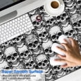 thumbnail image 2 of Long Mouse Pads for Desk,Black White Skull Stack Pattern Desk Mats on Top Of Desks, Desk Mouse Pad Extra Large with 3mm Non-Slip Base and Stitched Edge for Gaming,Office,Work,Home 47.3"x23.6", 2 of 6