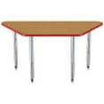 thumbnail image 5 of ECR4Kids 30in x 60in Trapezoid Contour Thermo-Fused Adjustable Activity Table Oak/Red/Silver - Super Leg, 5 of 8