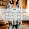 thumbnail image 3 of NominalSnug Tassel Tops for Women Fall Winter Long Sleeve Shirts V Neck Babydoll Loose Fit Blouses, 3 of 6