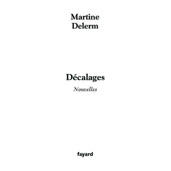 Decalages, (Paperback)