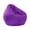 Purple, variant on LYCAQL Stuffed Animal Storage Bean Bag Cover (No Filler) Extra Soft Beanbag Seat Chair Covers-Cotton Linen Memory Foam Beanbag Replacement Cover for Adults Children without Filling