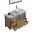 thumbnail image 6 of Vanity Art 48" Single Sink Freestanding Bathroom Vanity Set with Engineered Marble Top and Mirror, 6 of 10