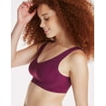 thumbnail image 3 of Hanes Invisible Embrace Women's Wireless T-Shirt Bra, Seamless Galactic Red 2XL, 3 of 4