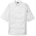thumbnail image 1 of Chef Code Men's Chef Coat with Side Vents, White, Small, 1 of 4
