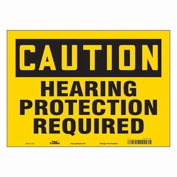 Condor Safety Sign,10 inx14 in,Vinyl 465Y55