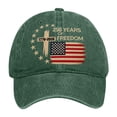 thumbnail image 3 of Trgacdwlo USA 250th Anniversary Hat 1776-2026 Flag Print Adjustable Baseball Hats Patriotic Independence Day Unisex Sun Hats 22-23, 3 of 5
