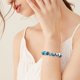 thumbnail image 4 of Pulsera de cristal azul océano con estrellas de mar y tortugas, 4 of 8