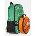thumbnail image 3 of Wonder Nation Boys 17" Court Time Basketball Backpack & Lunch Set, Astro Turf Green, 3 of 5