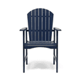 thumbnail image 5 of Tcbosik 2 Pack Dining Chairs for Outdoor, Acacia Wood Armchair, Lounge Chair for Porch, Lawn, Garden, Easy Assembly, Navy Blue, 5 of 10