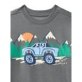 thumbnail image 2 of Wonder Nation Boys Graphic Sweatshirt with Long Sleeves, Size 4-10, 2 of 3