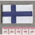 thumbnail image 4 of Finland Mini Country Flag 1.8"W x 1.102"H Patch (Not an Iron-on Patch), 4 of 4