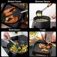 thumbnail image 4 of Juego de utensilios de cocina E-far de silicona, 7 piezas con acero inoxidable, 4 of 7