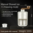 thumbnail image 4 of FHBVT Ice Crusher Portable Manual Ice Shaver Hand Crank Ice Machine for Smoothies Slushies Cocktail Making No Electricity Required Handheld Ice Blending Tool for Summer Drinks, 4 of 9