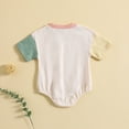 thumbnail image 4 of Amvlyk Rompers for Toddler Outfits Soft Cotton Fashion Newborn Clothes Summer Casual Short Sleeve Jumpsuits Solid Color Onesie Bodysuits for Infant Baby Boy Girl, 4 of 8