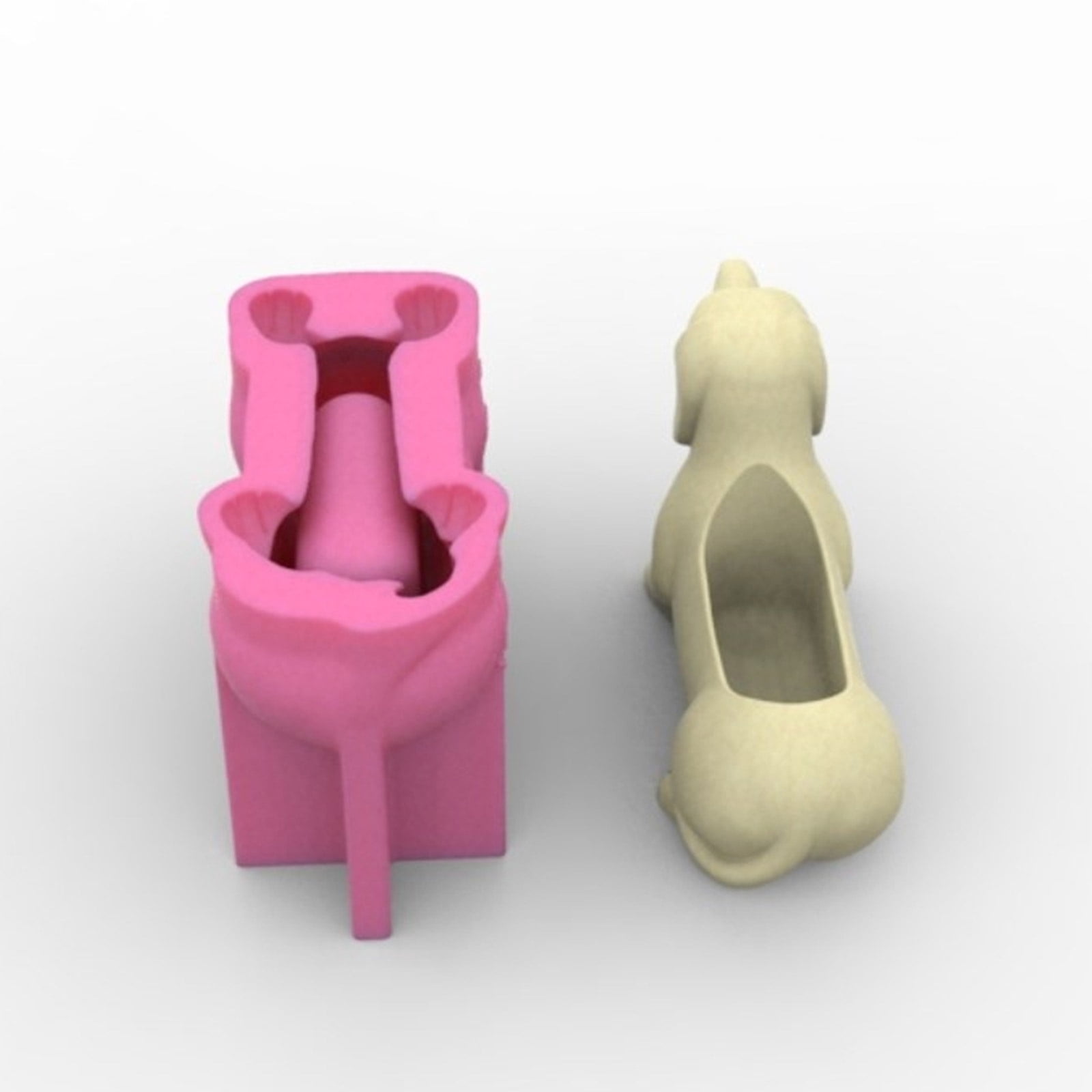 Planter Moulds Vase Molds Dachshund Dog Shape Flowerpot Molds Epoxy Resin Mold Pen Storage Holder Molds
