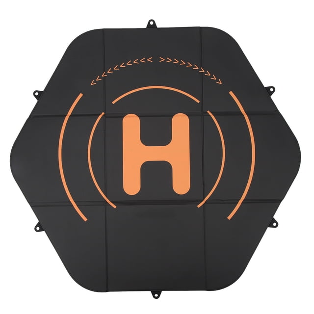 Alfombrilla De Aterrizaje Para Drones, Anillo De Fijación De Silicona, Almohadilla De Aterrizaje Para Drones De Cuero De Doble Cara Hexagonal Con Bolsa De Almacenamiento Para