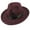 Wine Red, variant on Dengjunhu Classic Fedora Hat for Men & Women Wool Felt Wide Brim Hat Retro Wide Brim Floppy Panama Hat