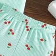 thumbnail image 4 of KPOPLK Infant Toddler Baby Girl Clothes Outfits,2 Pieces Cute Summer Short Sleeves T-Shirt Tops+Shorts Set 6M-3T(12-18 Months,Green), 4 of 7