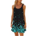 thumbnail image 1 of Vestidos de playa Mujeres Sexy Hawaiano Tropical Impreso Sin mangas Sling Mini Vestido Verano Suelto Cómodo Boho Sundress OAVQHLG3B Store  lin121212, 1 of 5