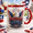 Black, variant on Eagle Mug Patriotic Red Handle Coffee Cup for 4th of July Gift Giving
