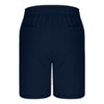 thumbnail image 3 of Men's Casual Shorts Summer Fashion Solid Shorts With Pocket Elastic Waist Shoort Pants, 3 of 4