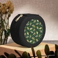 thumbnail image 6 of Yiaed Cartoon Car Print Travel Jewelry Case Bridesmaid Gift Boxes Jewelry Travel Organizer Small Round Jewelry Box Mini Storage-Black, 6 of 7