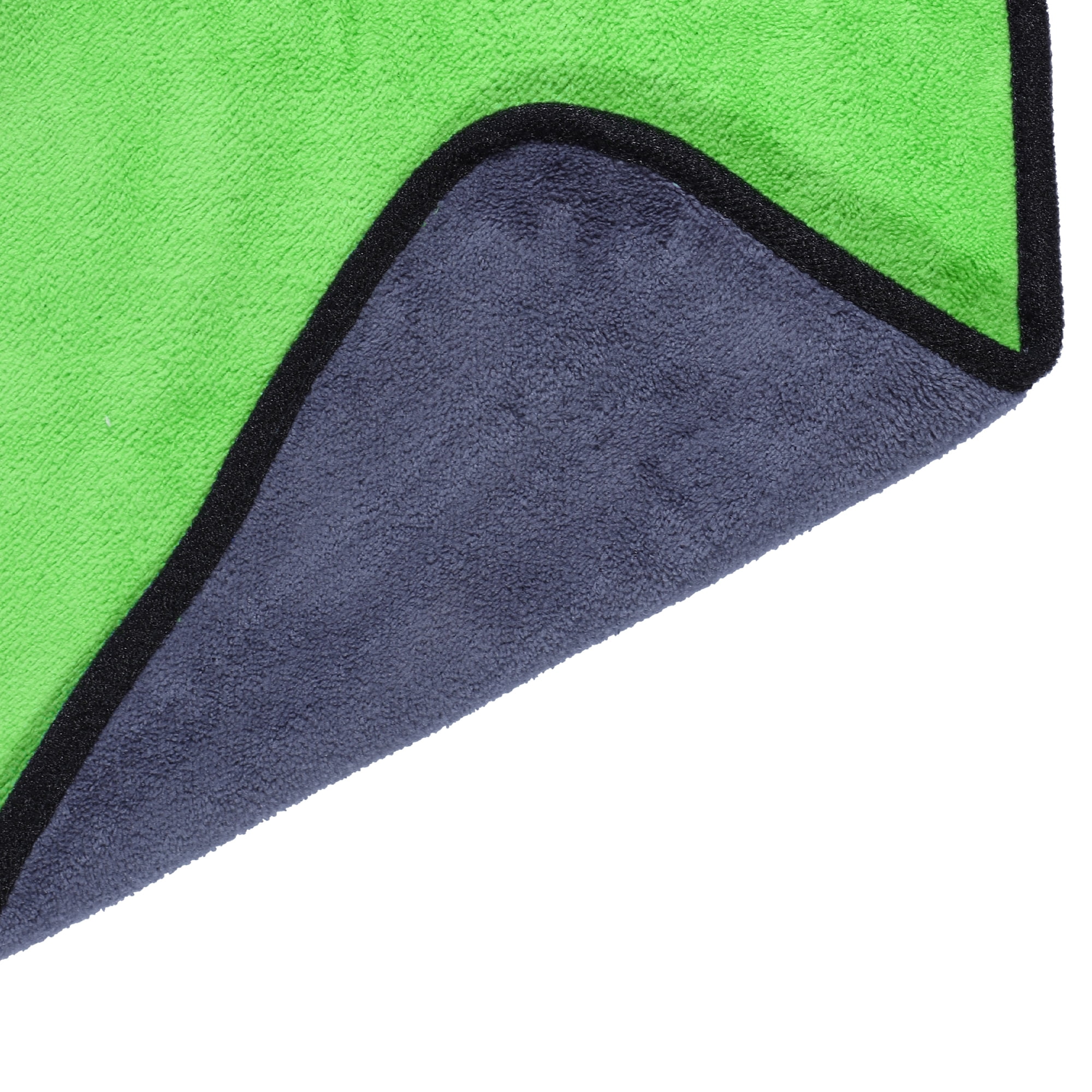Unique Bargains 6pcs Microfibre Car Drying Towel 30x30cm Highly Absorbent Cloth Gray Green