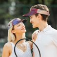 thumbnail image 5 of Kdxio Heart Sky Bird Couple Print Sun Visor Hat Golf Visor Adjustable Velcro Outdoor Sports Cap for Men Women, 5 of 6