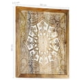 thumbnail image 4 of vidaXL Hand-Carved Wall Panels 2 pcs Solid Mango Wood 60x60x2.5 cm, 4 of 5