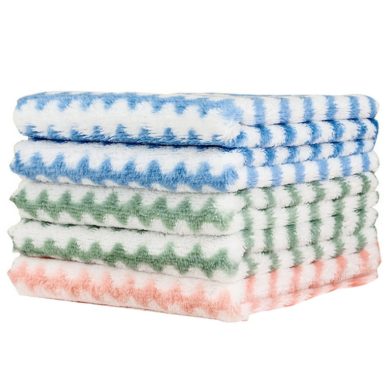 XMMSWDLA Cleaning Cloths Microfiber Cleaning Dish Cloths For Washing Dishes  Dish Towels And Dishcloths 5PC clearance sales today deals prime (As  picture,One Size) 