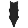 thumbnail image 6 of Women's High Neck Sleeveless Bodysuit Basic Top Jumpsuit Crew Neck Tank Tops with Snap Closure, 6 of 9