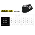 thumbnail image 3 of Women Memory Foam Warm Velvet Moccasins Slippers, Knitted Non-Slip Striped Plush Slides Shoes, 3 of 7