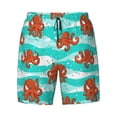 thumbnail image 4 of Lsque Mens Swim Trunks Octopuses Pattern - Bathing Suit Compression Liner - Beach Swim Shorts Swimwear - (S-3XL) - Stretch Quick Dry -3X-Large, 4 of 9