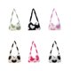 thumbnail image 5 of Guardurnaity Exquisito bolso con estampado de flores y corazones, bolsos casuales de felpa de primera calidad para mujer, bolsos de hombro Bolsas de mensajero y de hombro, 5 of 6