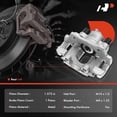 thumbnail image 2 of A-Premium Brake Caliper Assembly with Bracket Compatible with BMW E46 320i 325i 325xi 2001-2005 325Ci 2001-2006 328Ci 2000 328i Z4 2003-2008 Rear Driver Side, 2 of 9