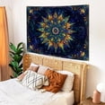 thumbnail image 3 of Gojian Boho Floral Mandala Tapestry Wall Hanging Pink Bohemian Flower Medallion Tapestry Aesthetic Watercolor Hippie Indian Small Tapestries for Bedroom Living Room Dorm Decor, 3 of 6