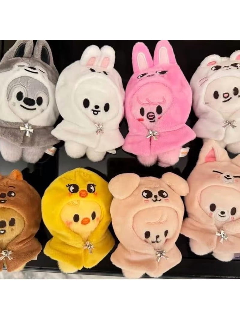 Stray Kids SKZOO Plush Keychain with Cloak - Soft Cute Kpop Merch