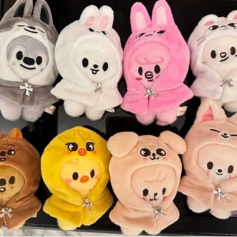 Stray Kids SKZOO Plush Keychain with Cloak - Soft Cute Kpop Merch