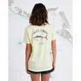 thumbnail image 4 of Salty Crew Women's Ahi Tuna Mount Boyfriend Relaxed Fit Premium Tee T-Shirt (X-Large, Banana), 4 of 5
