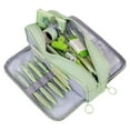 thumbnail image 5 of PEONAVET Pencil Case Large Capacity Pen Pouch with 3 CompartmentsCutr Pencil Bag with Zipper Pen Pencil Holder and Organizer for Home Office(Green), 5 of 6