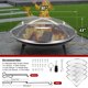 thumbnail image 2 of Pantalla Fire Pit Spark Hydream de acero inoxidable de 76 cm, 2 of 7