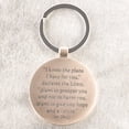 thumbnail image 2 of Christian Art Gifts Metal Epoxy Graduation Cap Keyring: I Know the Plans  - Jeremiah 29:11 Inspirational Bible Verse for Students, Black and Blue Keychain Accessory in Gift Tin, 2 of 4