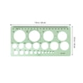 thumbnail image 4 of 4PCS Geometric Drawing Templates Architect Scales DIY Measuring Rulers, 4 of 6